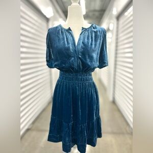 NWOT- Anthropologie - The Somerset Mini Dress: Velvet Edition -L